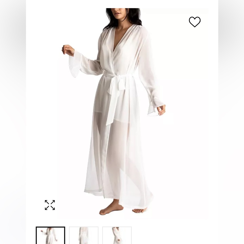 Sheer white robe